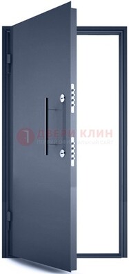 Черная металлическая бронированная дверь ДБ-1 в Дедовске