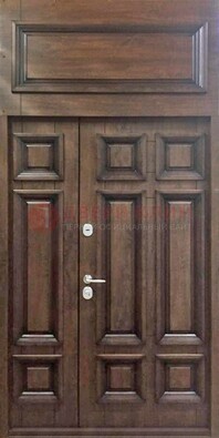 Классическая входная дверь с верхней фрамугой ДФГ-15 в Дедовске