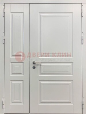 Полуторная светлая металлическая дверь с МДФ ДМ-336 в Дедовске