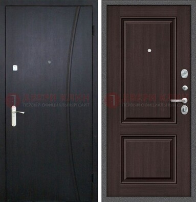 Темная стальная дверь с МДФ панелями ДМ-362 в Дедовске