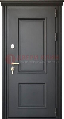 Чёрная дверь с МДФ ДМ-520 в Люберцах
