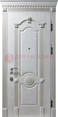 Белая дверь с МДФ ДМ-525 в Дедовске