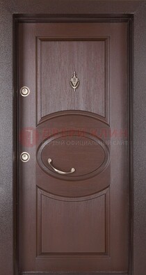Железная дверь с массивом дуба в стиле классика ДМД-55 в Дедовске