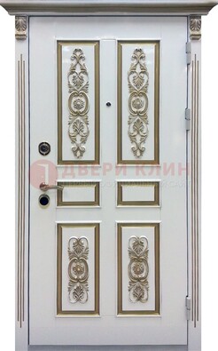 Входная дверь с массивом дуба в белом цвете ДМД-62 в Дедовске