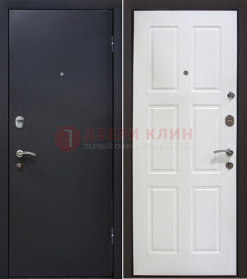 Черная металлическая дверь с порошковым покрытием ДП-193 в Дедовске