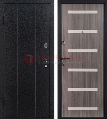 Черная стальная дверь с порошковым окрасом ДП-199 в Дедовске