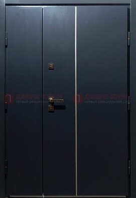Темная металлическая дверь с порошковым покрытием ДП-220 в Дедовске