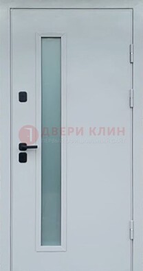Светлая железная дверь с порошковым напылением ДП-303 в Дедовске