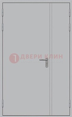 Белая противопожарная двупольная дверь ДПМ-02/30 в Дедовске