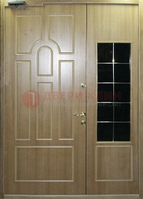 Входная дверь Дверь со вставками из черного стекла ДПР-42 в Дедовске