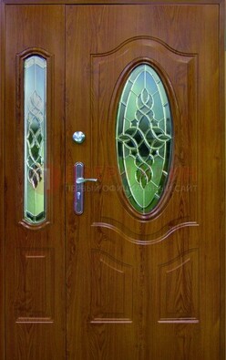 Парадная дверь со стеклянными вставками ДПР-73 для дома в Дедовске
