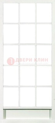 Железная решетчатая дверь в белом цвете ДР-10 в Дедовске