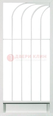 Белая металлическая решетчатая дверь ДР-17 в Дедовске