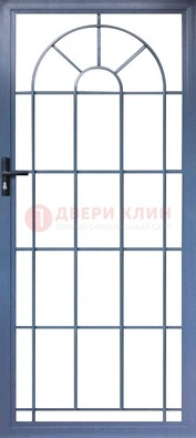 Синяя металлическая решетчатая дверь ДР-28 в Дедовске