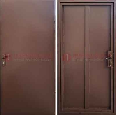 Техническая дверь с порошковым покрытием медный антик с двух сторон ДП-253 в Дедовске