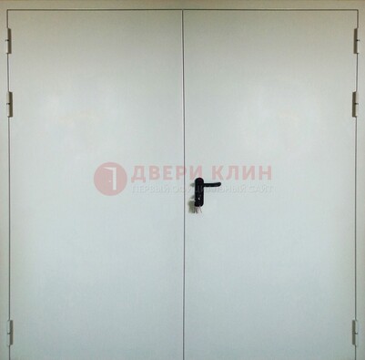 Белая металлическая техническая дверь ДТ-8 в Дедовске