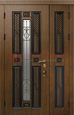 Полуторная входная дверь с виноритом ДВТ-169 в Дедовске
