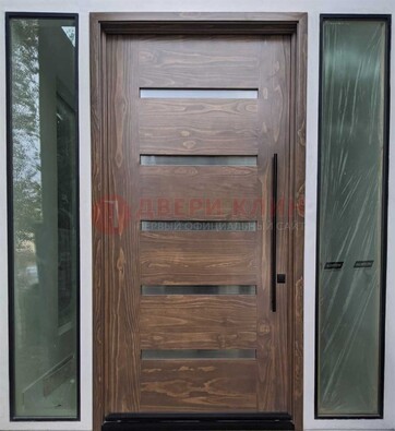 Железная дверь с виноритом и фрамугами ДВТ-189 в Дедовске