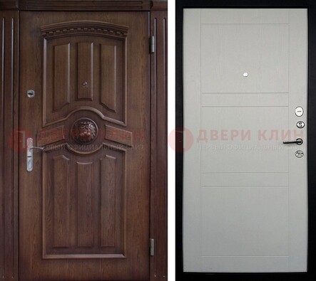 Темная входная дверь с виноритом ДВТ-216 в Дедовске