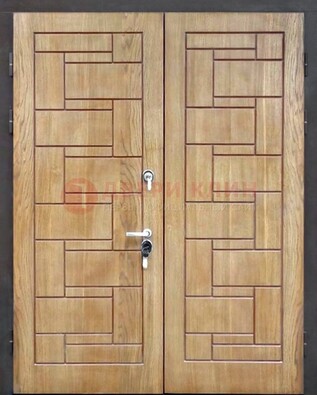 Светло-коричневая стальная дверь с виноритом ДВТ-245 в Дедовске