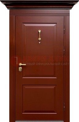 Красная железная дверь винорит для частного дома ДВТ-251 в Дедовске
