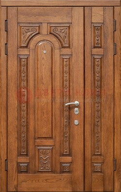 Полуторная железная дверь винорит для дома ДВТ-252 в Дедовске