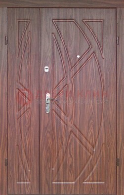 Железная тамбурная полуторная дверь с МДФ ПЛ-7 в Дедовске