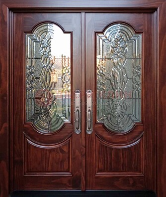 Классическая железная дверь с массивом дуба для входа ВЖ-23 в Дедовске